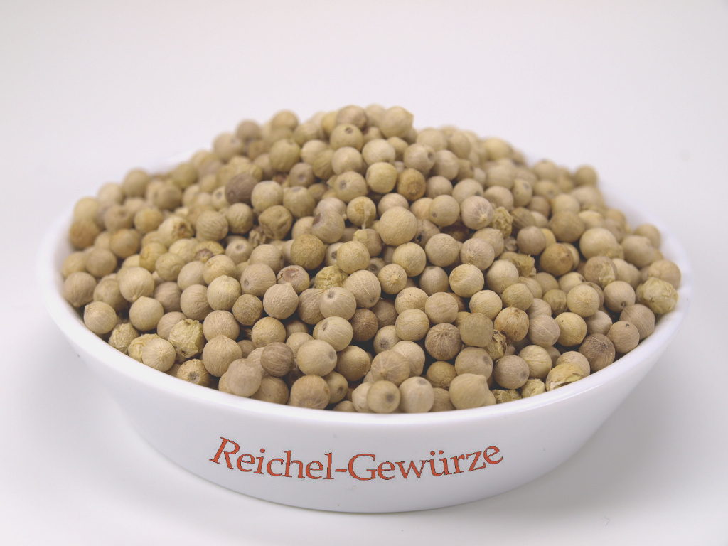 www.reichel-gewuerze.com - Pfeffer weiß Körner ( Pfefferkörner weiß)