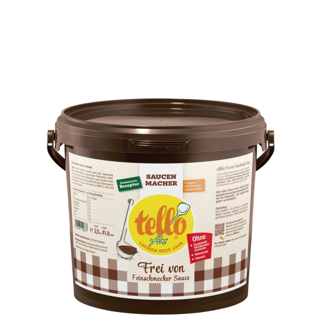 tellofix Feinschmecker Sauce z. Braten "FREI VON" 2500g