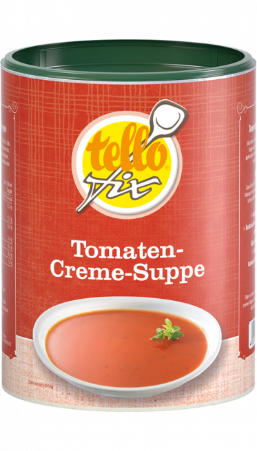 tellofix Tomaten-Creme-Suppe 500g,MHD 9/2022