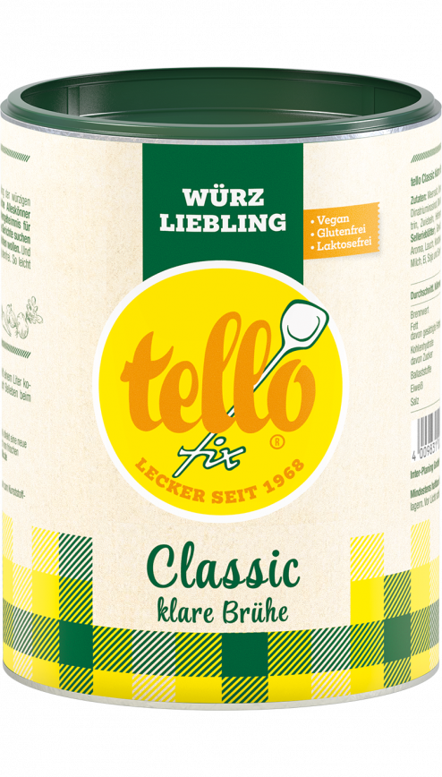 tellofix ,klare Delikatess-Suppe, 540g