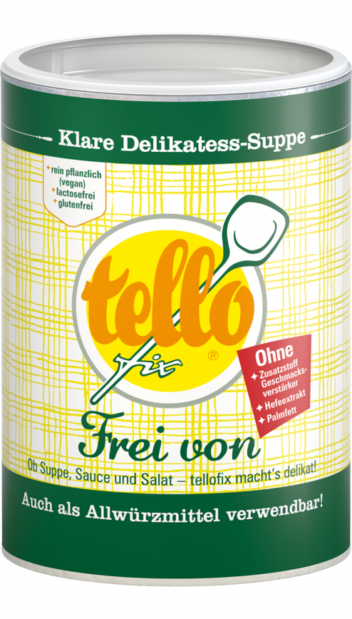 tellofix ,klare Delikatess-Suppe frei von 280g