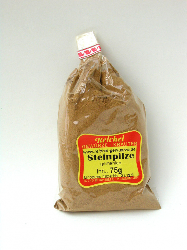 Steinpilze gemahlen